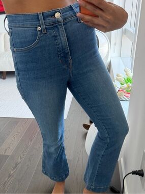 Veronica Beard Carson Ankle Flare High Rise Jeans | Size 26